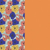 25mm Bracelet Leather - Multicolored Flowers/Apricot